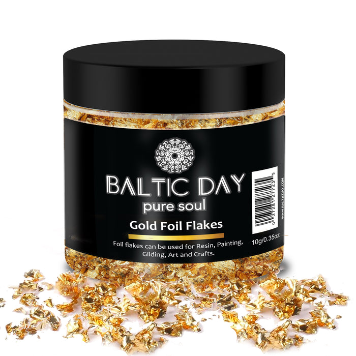 Foil Flakes for Resin - GOLD FLAKE - 10g
